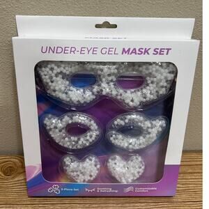 Under-Eye Gel Mask Set 3-Piece Cooling Reusable Eye Pads Spa Self Care Soothing